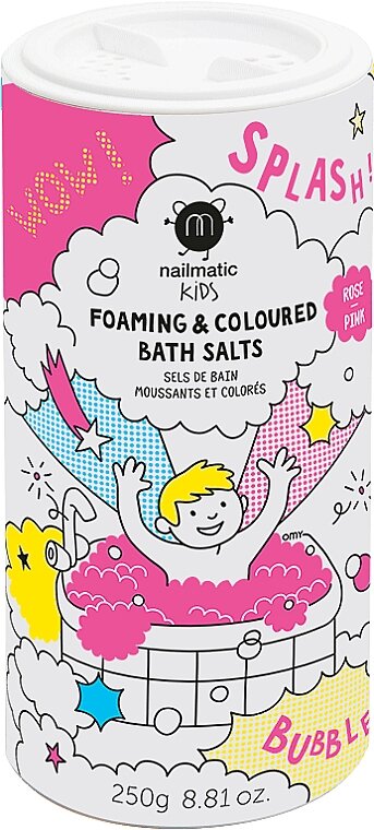 Splash enfants Sels de bain moussants et colorés ROSE
