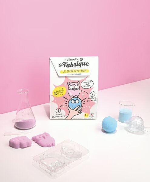 Splash enfants (apd 7 ans ) Splash enfants la fabrique boule de bain  + 2 formes hibou et boule