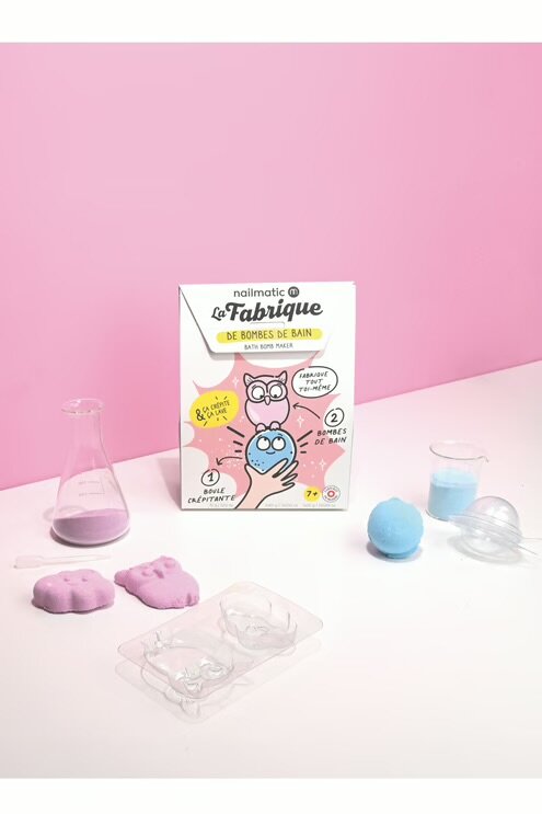 Splash enfants (apd 7 ans ) Splash enfants la fabrique boule de bain  + 2 formes hibou et boule