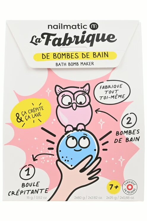 Splash enfants (apd 7 ans ) Splash enfants la fabrique boule de bain  + 2 formes hibou et boule