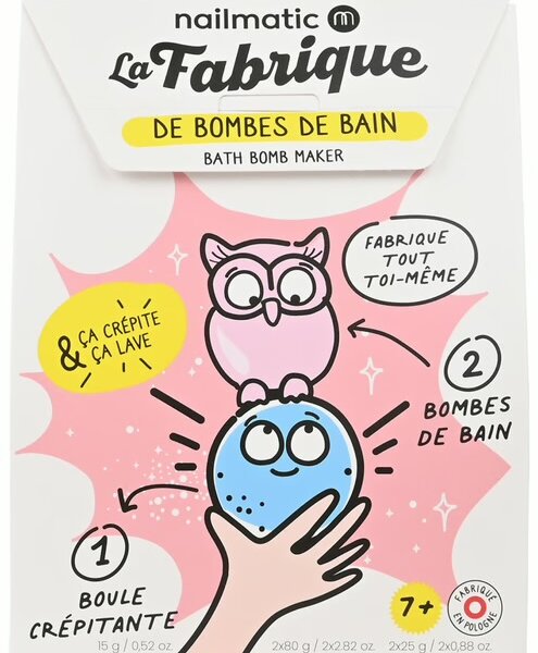 Splash enfants (apd 7 ans ) Splash enfants la fabrique boule de bain  + 2 formes hibou et boule