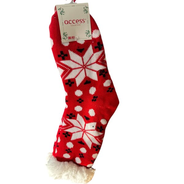 Kerstsokken Cocoon Rood met sterren