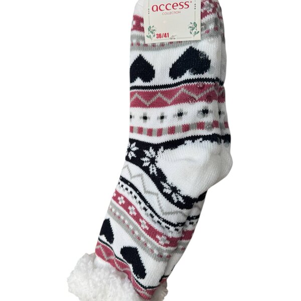 Kerstsokken Cocoon Wit Blauw Roze