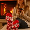 Chaussettes Cocoon Noël Rouge Love Coeur Ligne