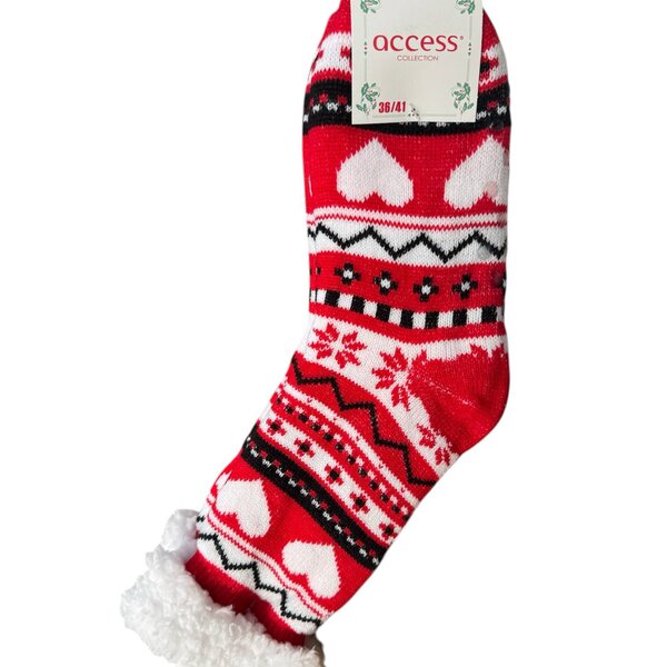 Chaussettes Cocoon Noël Rouge Love Coeur Ligne