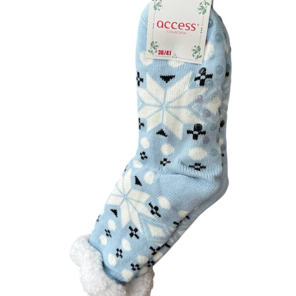 Chaussettes Cocoon Noël Bleu Clair Etoiles