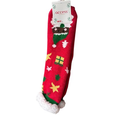 Chaussettes Cocoon Noël Rouge Design Cadeau