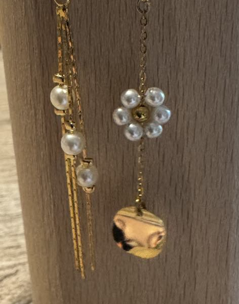 Boucles D oreilles Elle d Elle perles 