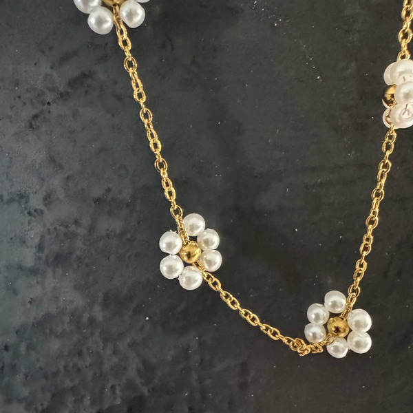 Oorringen, Halsketting, Armband Elle D'Elle Kleine steentjes