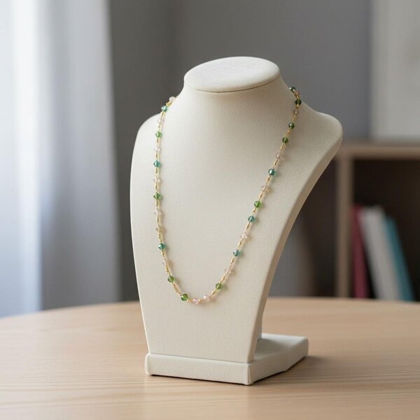 Collier, Boucles D'Oreilles, Bracelet pierres Green Elle D'Elle