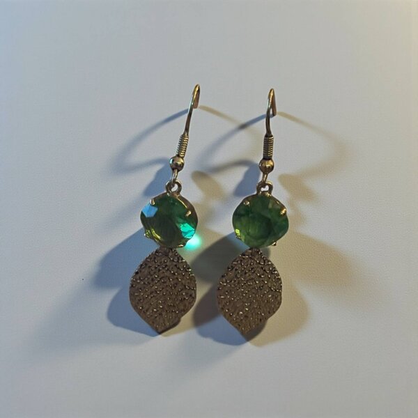 Collier, Boucles D'Oreilles, Bracelet pierres Green Elle D'Elle