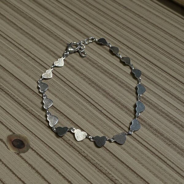 Bracelet Cœur Couleur Silver Elle D'Elle