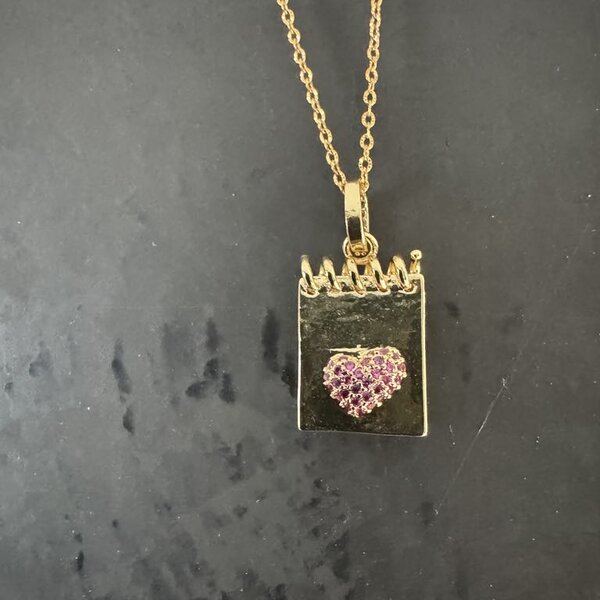 Collier Carre Cœur Elle D'Elle