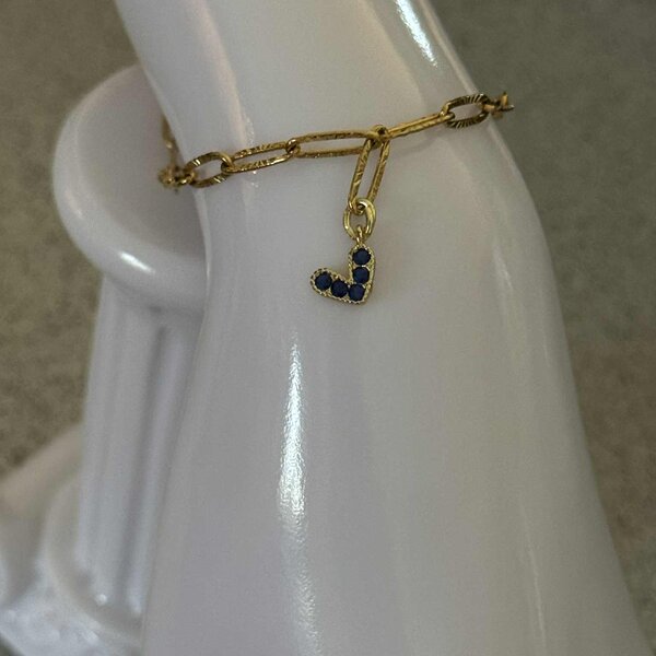 Bracelet Coeur Bleu Elle D'Elle