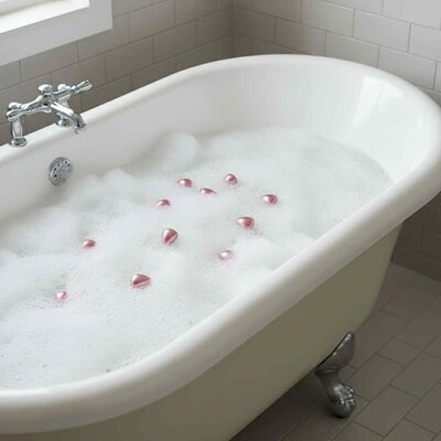 10 Perles de Bain Coeur Roze Parfum Rose