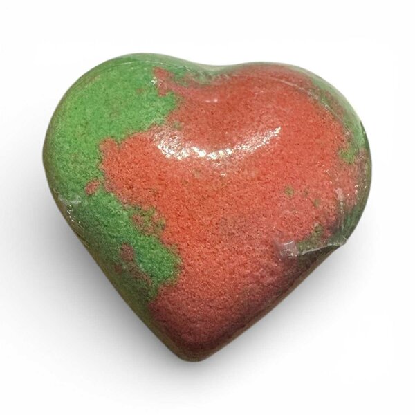 Bombes de bain forme cœur au parfum de la pastèque pour des bains détente.