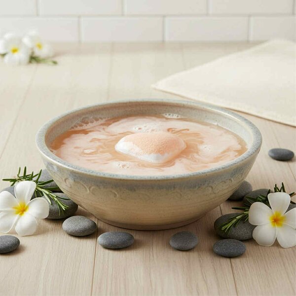 Bombes de bain forme cœurs senteur Orange pour des bains détente