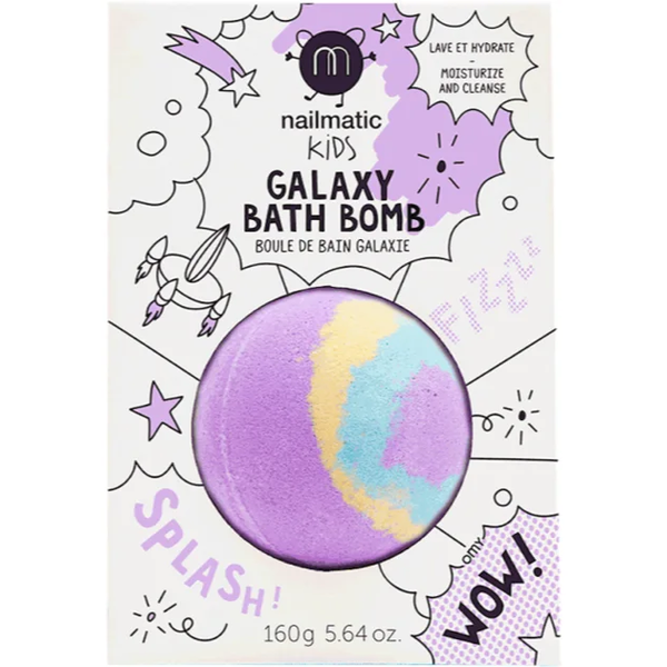 Bombe Bain Galaxy pour enfants PULSAR: Purple, jaune et bleu