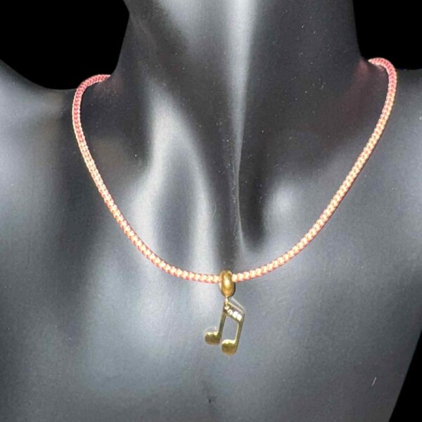 Collier Clé sol (Collier Cordon Tressé)