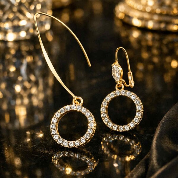 Schitterende cirkeloorbellen