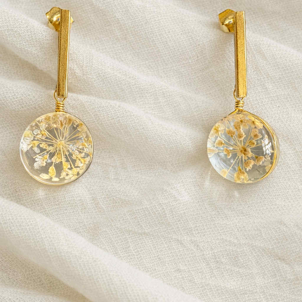 Boucles D'oreille Elle D'Elle Fleur Eternelle 