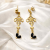 Boucles D'Oreilles Elle D'Elle Noire Impériale