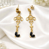 Boucles D'Oreilles Elle D'Elle Noire Impériale