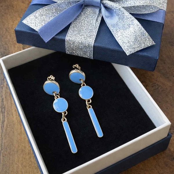 Boucles D'Oreilles Elle D'Elle Lagune