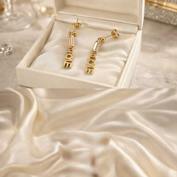 Boucles D'Oreilles Elle D'Elle Love Luxe