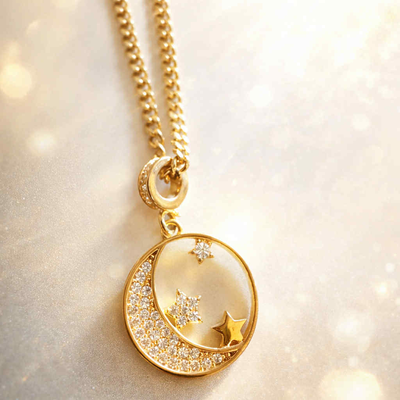Collier Elle D'Elle La lune 